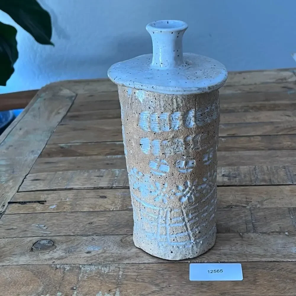 1972 Mid-century Ceramic Flower Vase 9.5